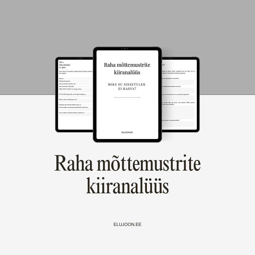 Raha mõttemustrite kiiranalüüs - digitaalne töövihik