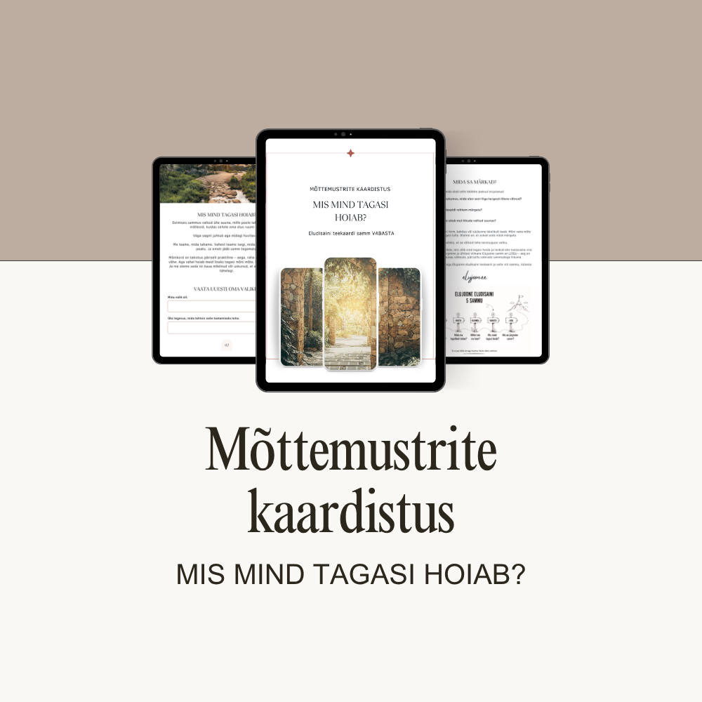 Mõttemustrite kaardistus - piiravate mõttemustrite tuvastamise ja neutraliseerimise töövihik